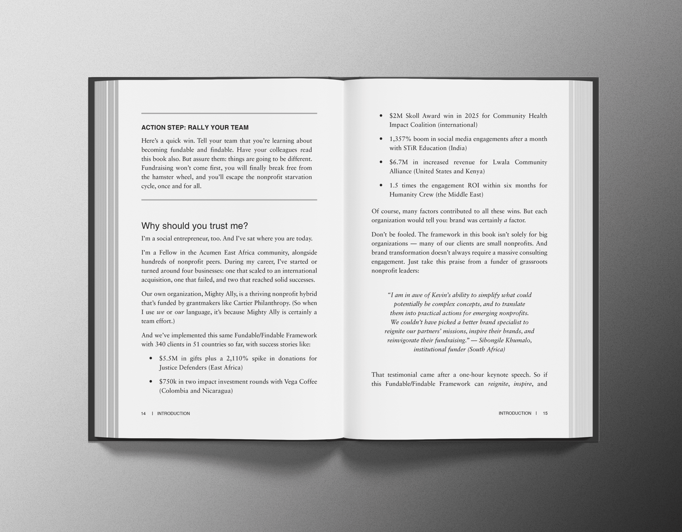 Fundable & Findable book covers, front and back